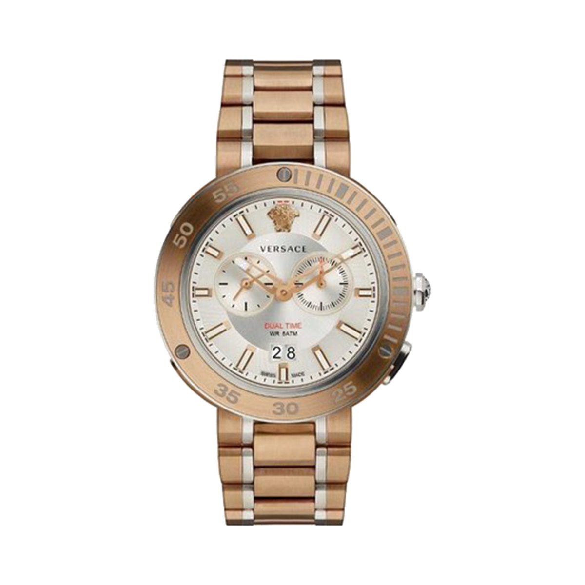Versace V-Extreme 46 mm Bronze Chronograph Wristwatch