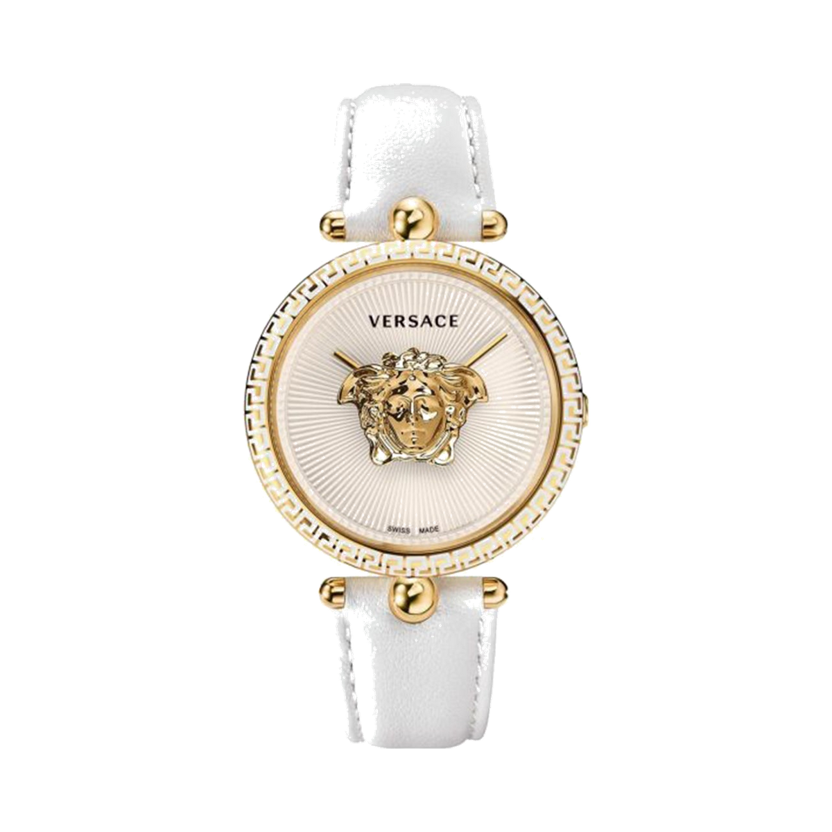Versace Palazzo Empire White Leather Wristwatch