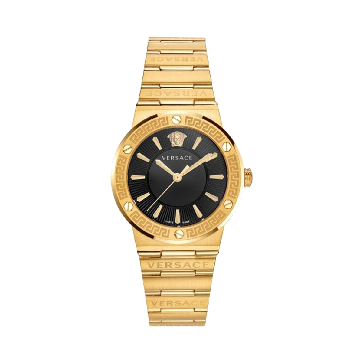 Versace Greca Bezel Gold-tone Wristwatch