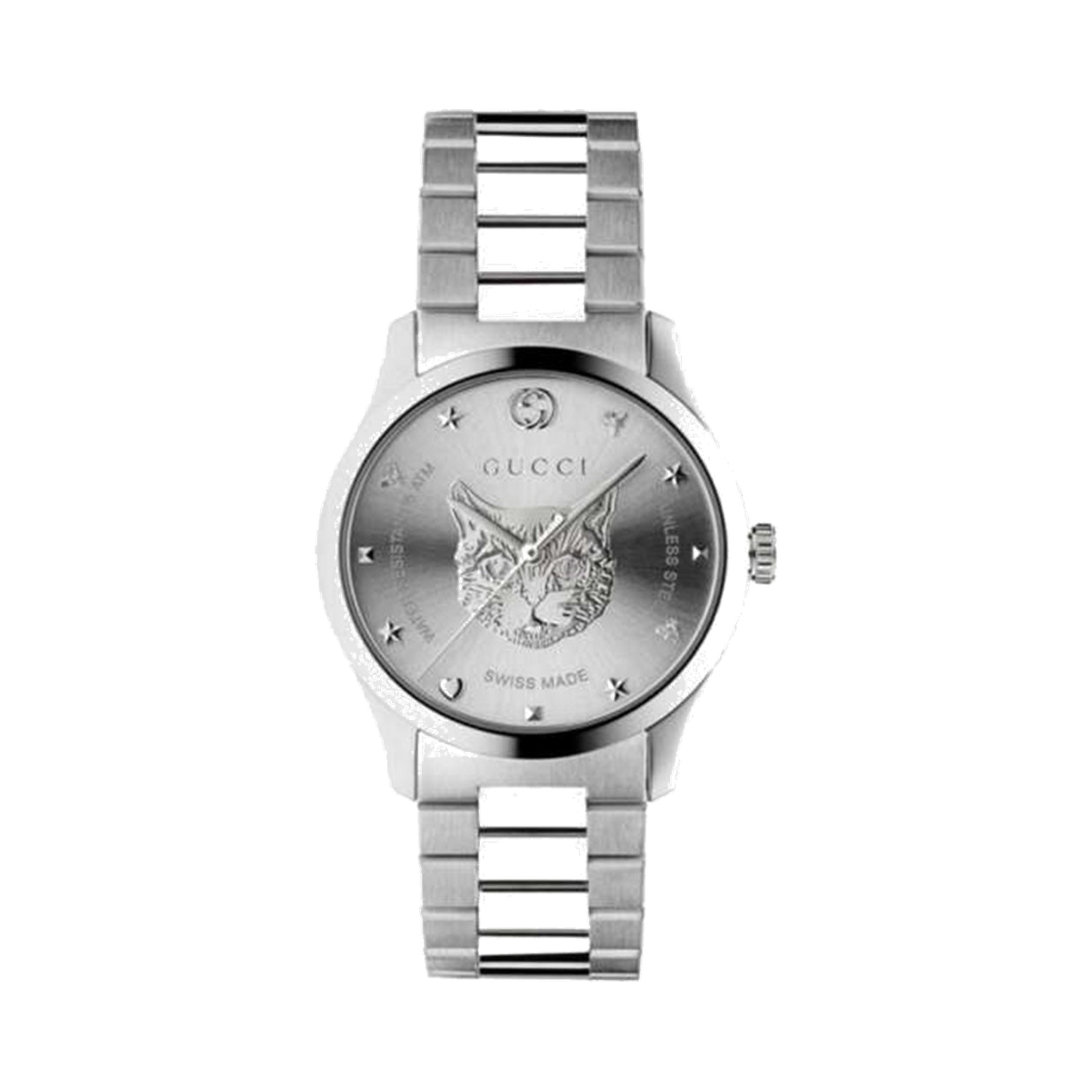 Gucci G-Timeless 38mm Tiger Head Wristwatch