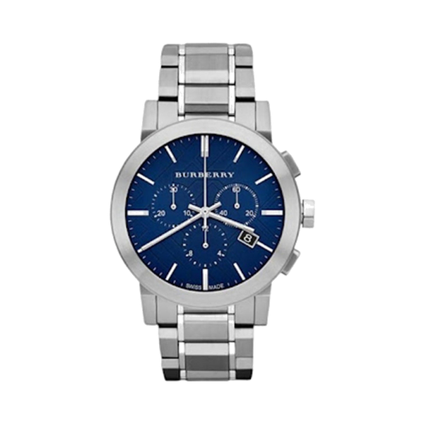 Burberry Blue Dial Chronograph Wristwatch