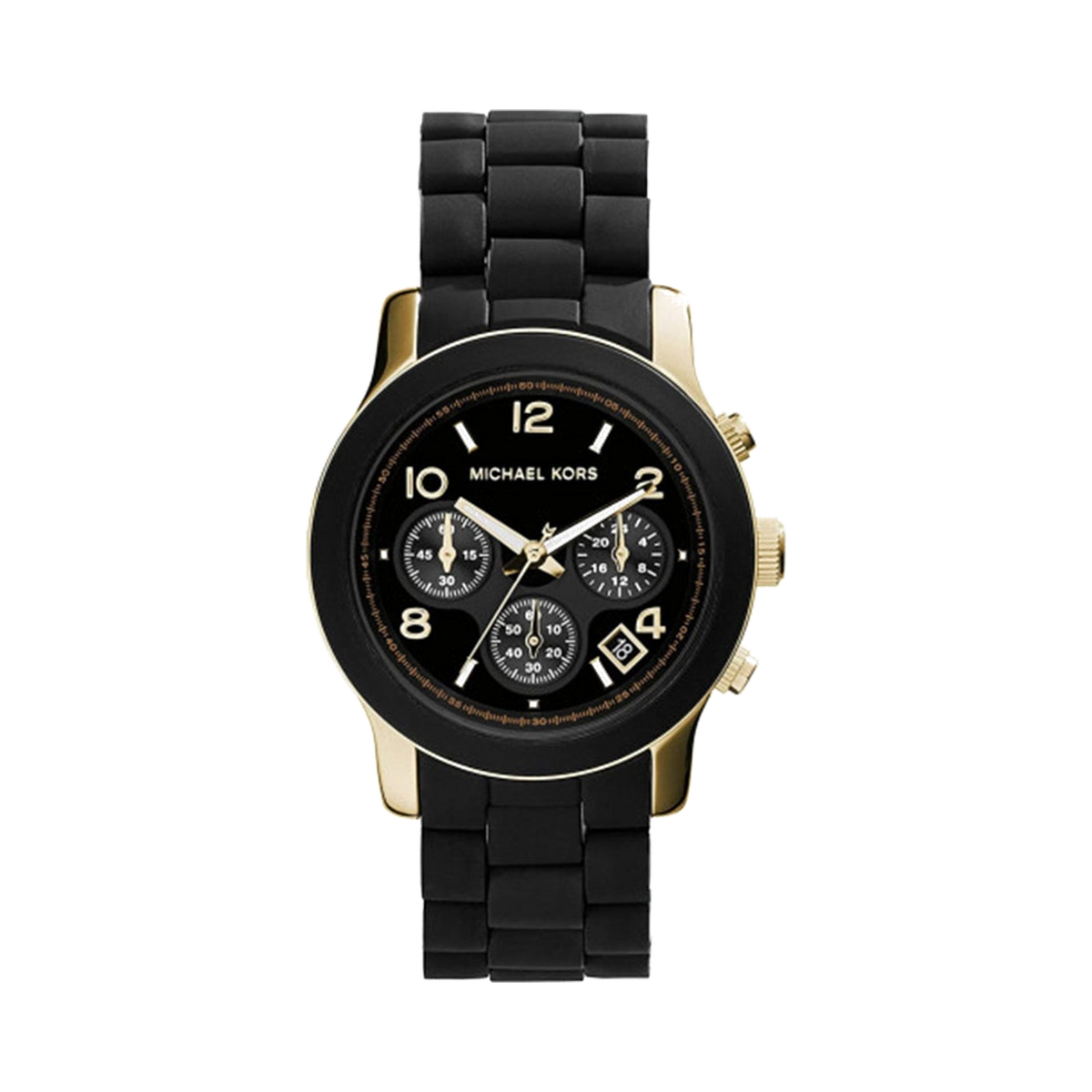 Michael Kors Matte Black Catwalk Chronograph Wristwatch