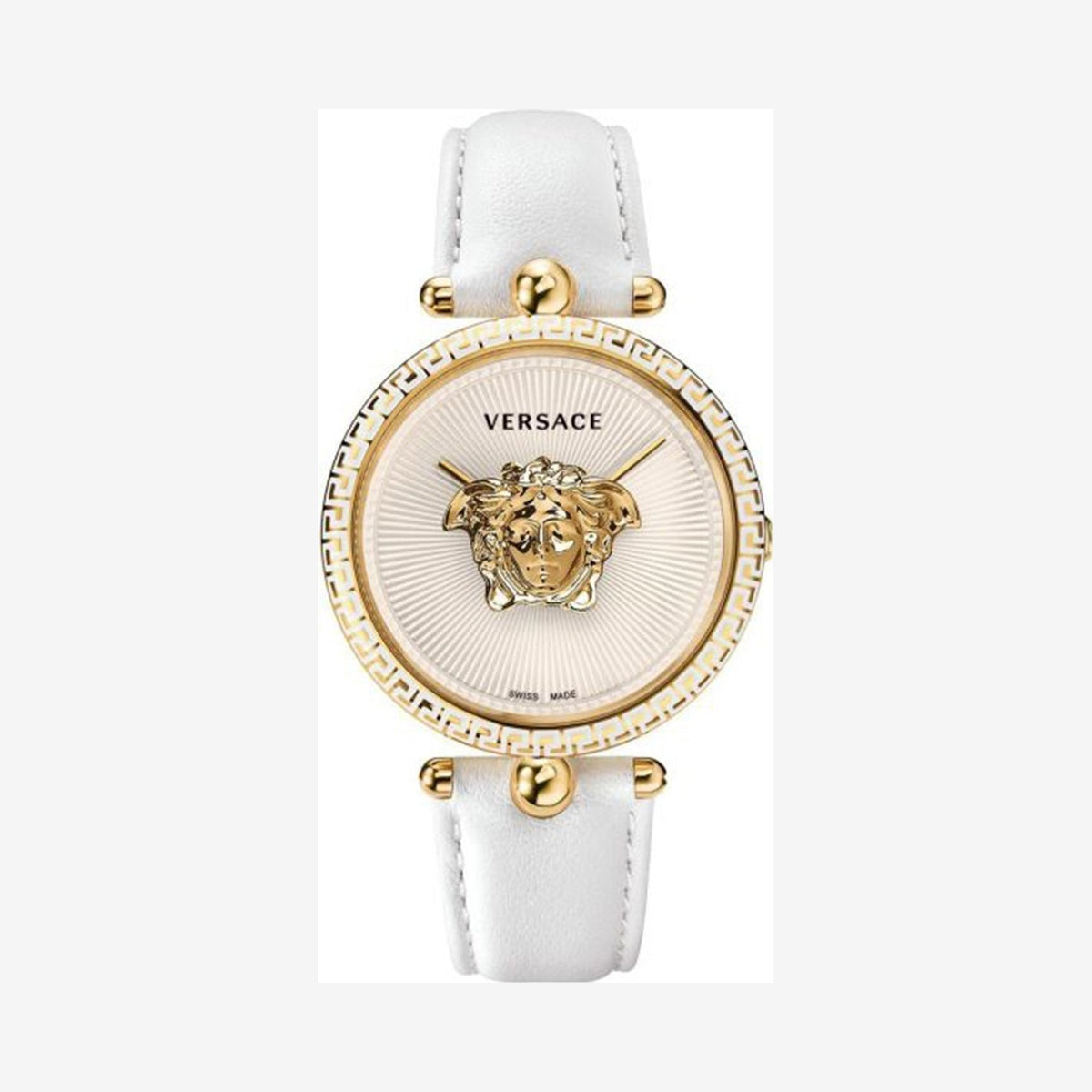 Versace Palazzo Empire White Leather Wristwatch