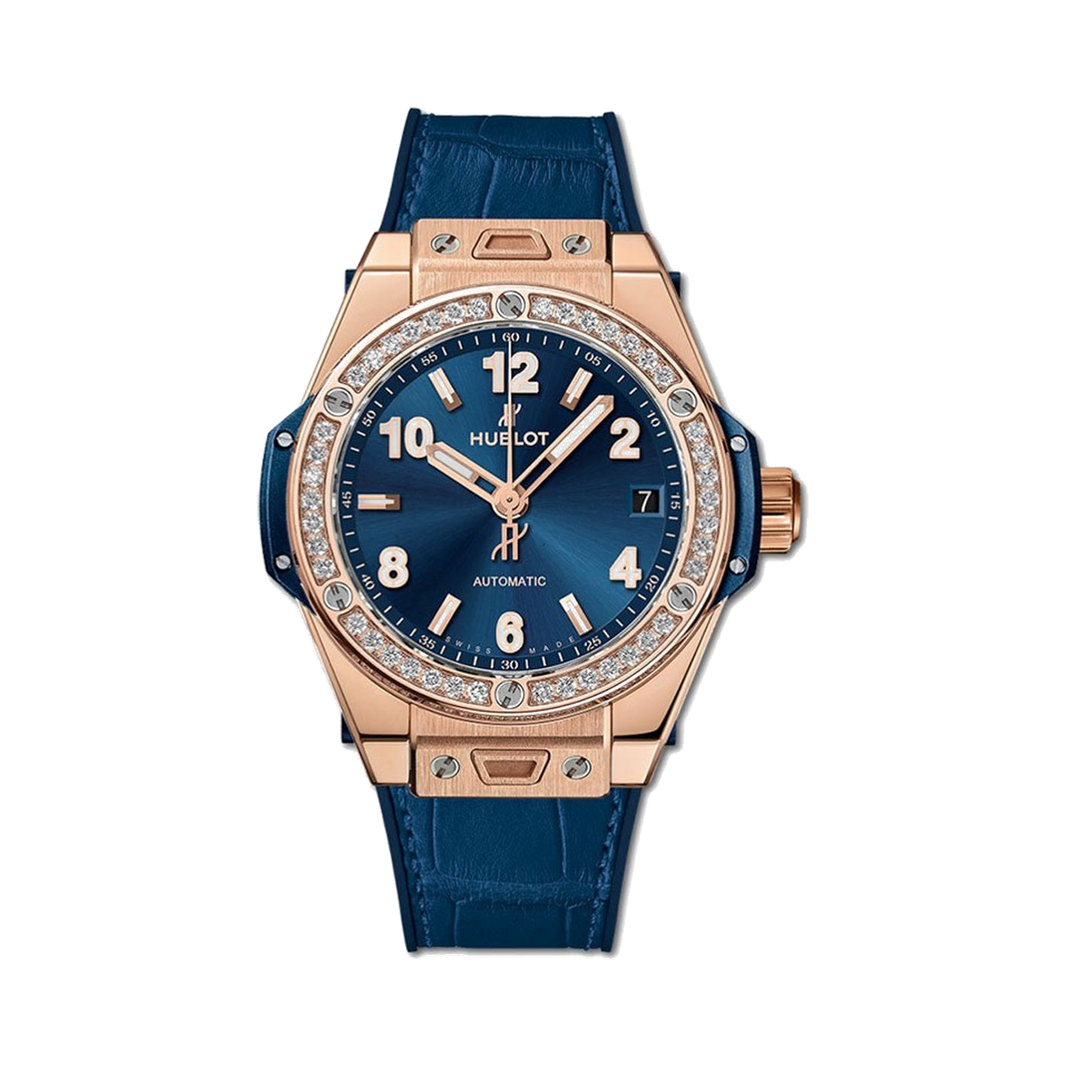 Hublot Big Bang One Click King Gold Blue Diamonds