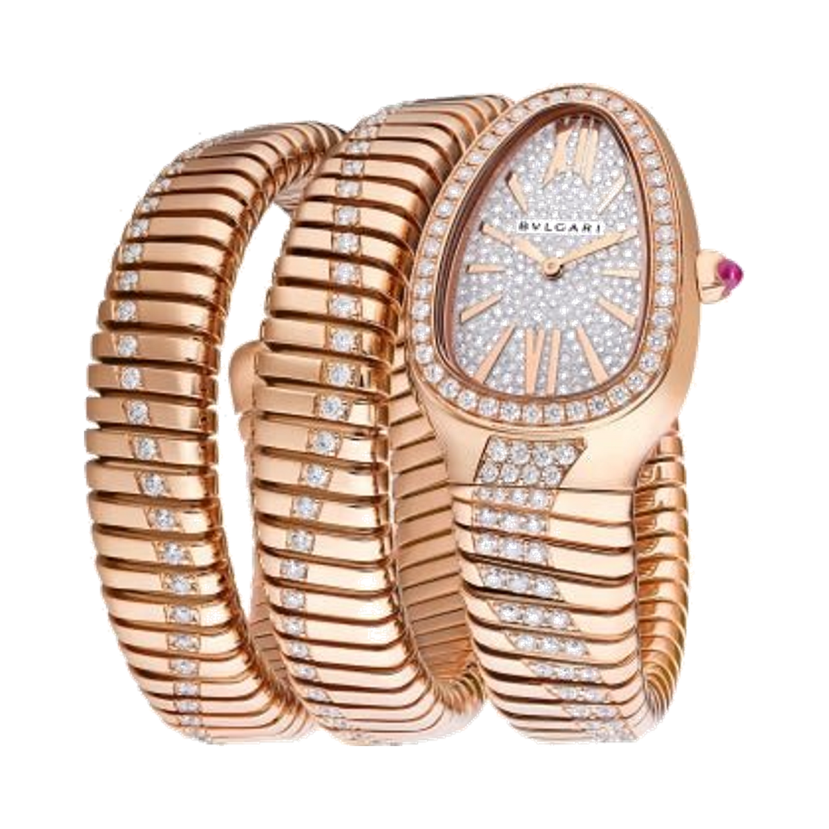 Bvlgari Serpenti Tubogas Infiniti Double - Spiral Watch With Diamonds - Lc Watches