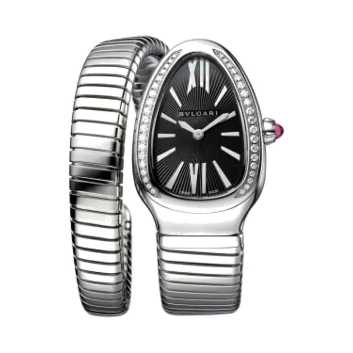 Bvlgari Serpenti Tubogas 35 mm Stainless Steel Lady Watch With Diamonds 2026