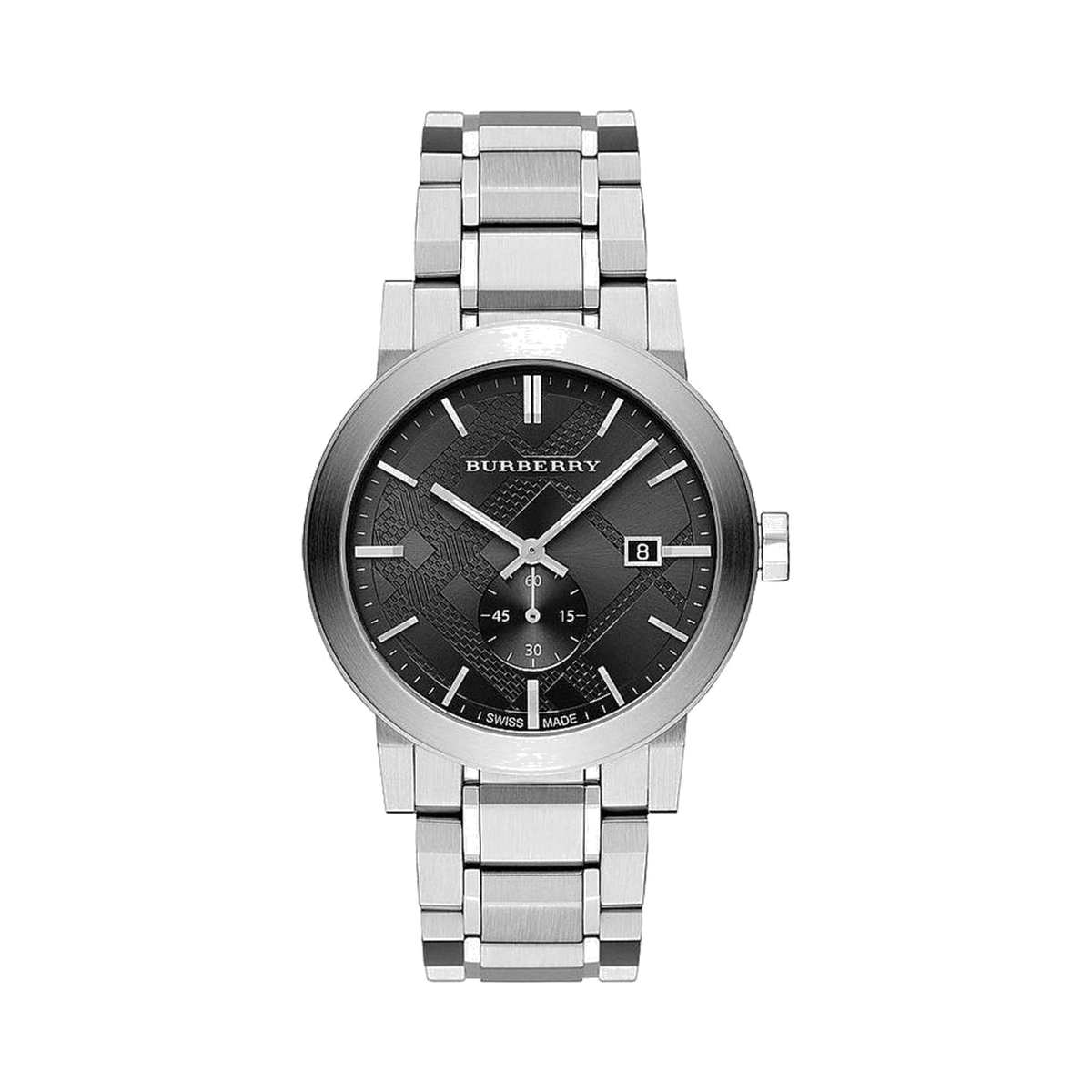 Burberry Black and Stainless Steel Wristwatch