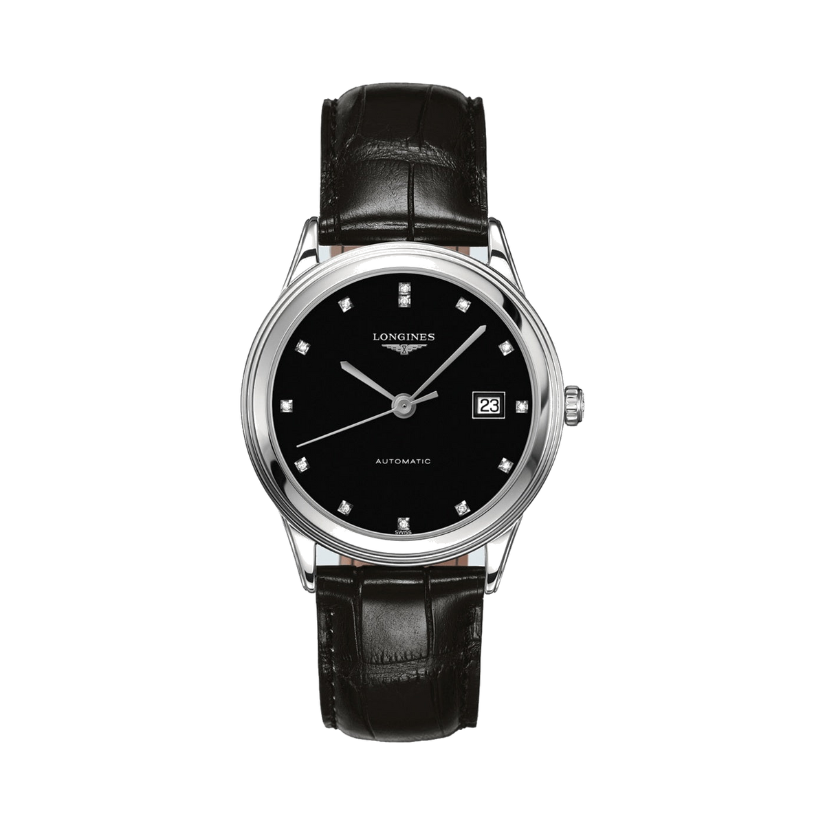Longines Flagship Black/Leather watch