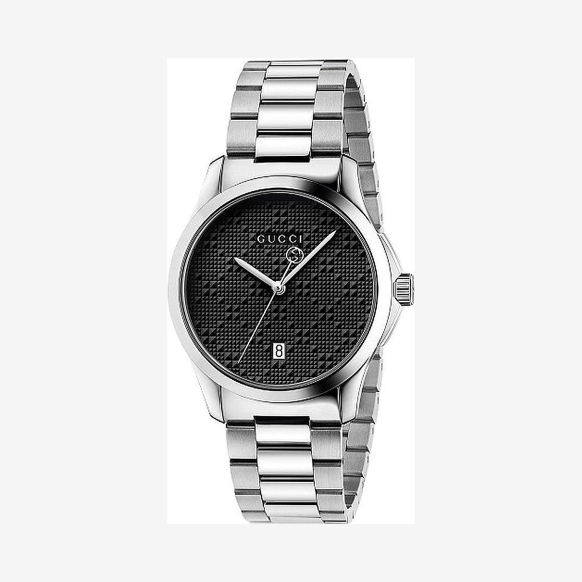 Gucci G-Timeless Black Dial Stainless-steel Wristwatch