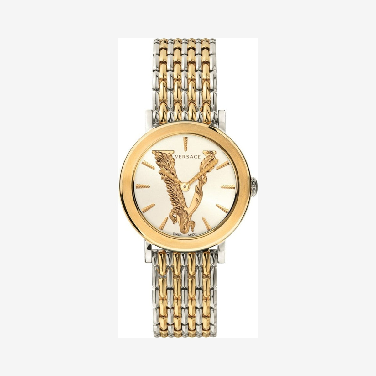 Versace Two Tone 36 mm Wristwatch