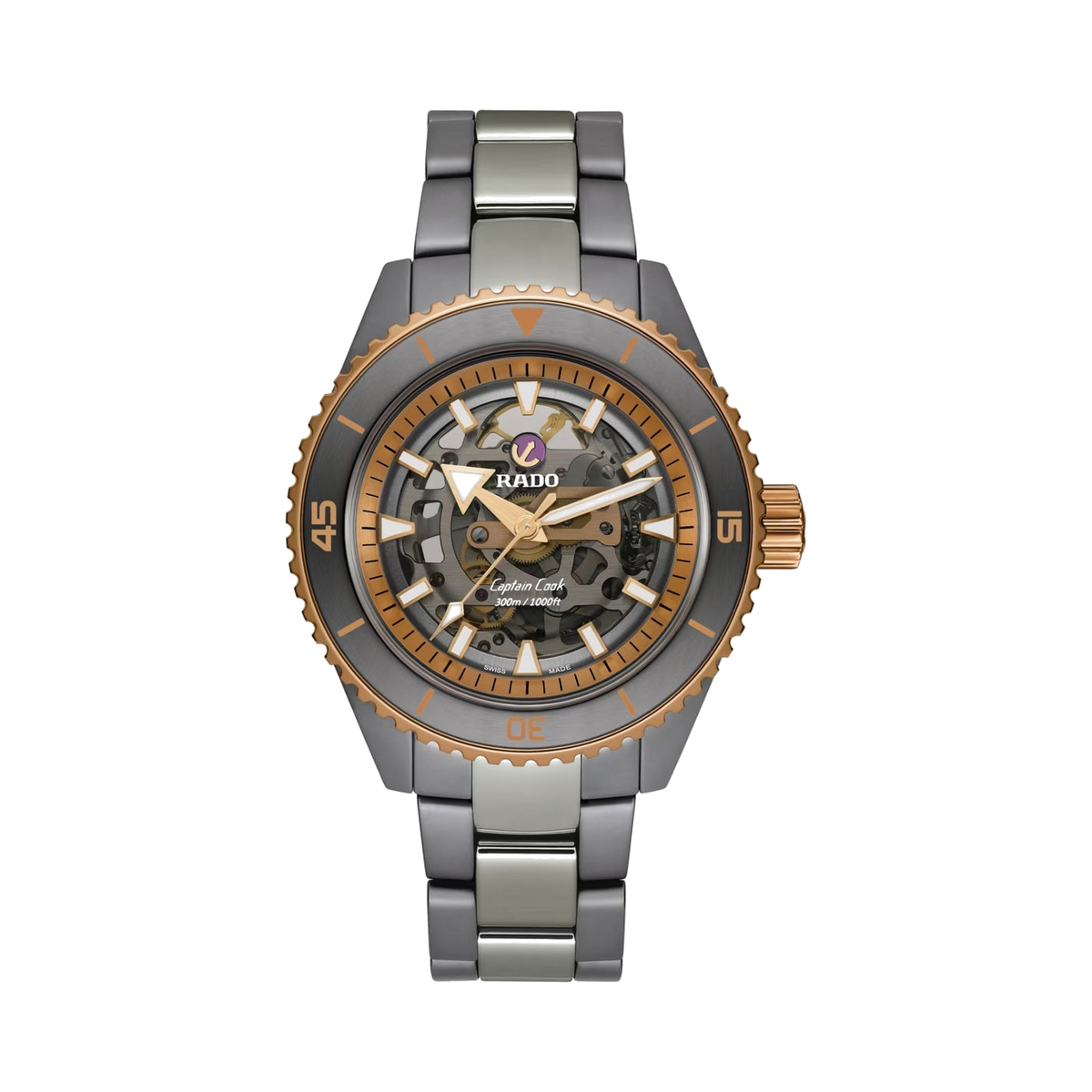 Rado Captain Cook High-Tech Ceramic Skeleton Men Watch