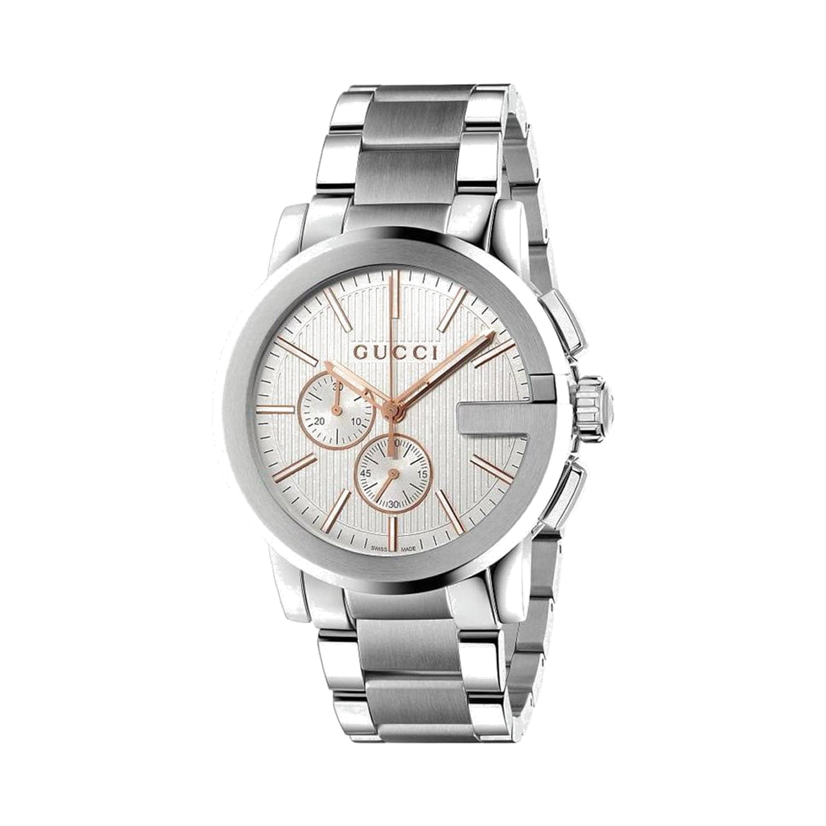 Gucci G - Chrono Swiss G - Chrono Silver Dial Men's Watch 44 mm - Lc Watches