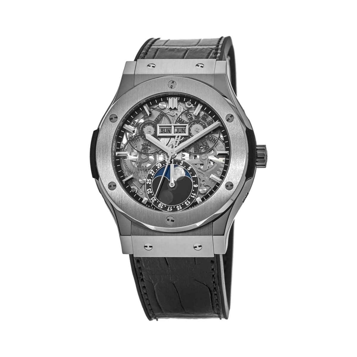 Hublot Classic Fusion Aerofusion Moonphase Titanium - Lc Watches