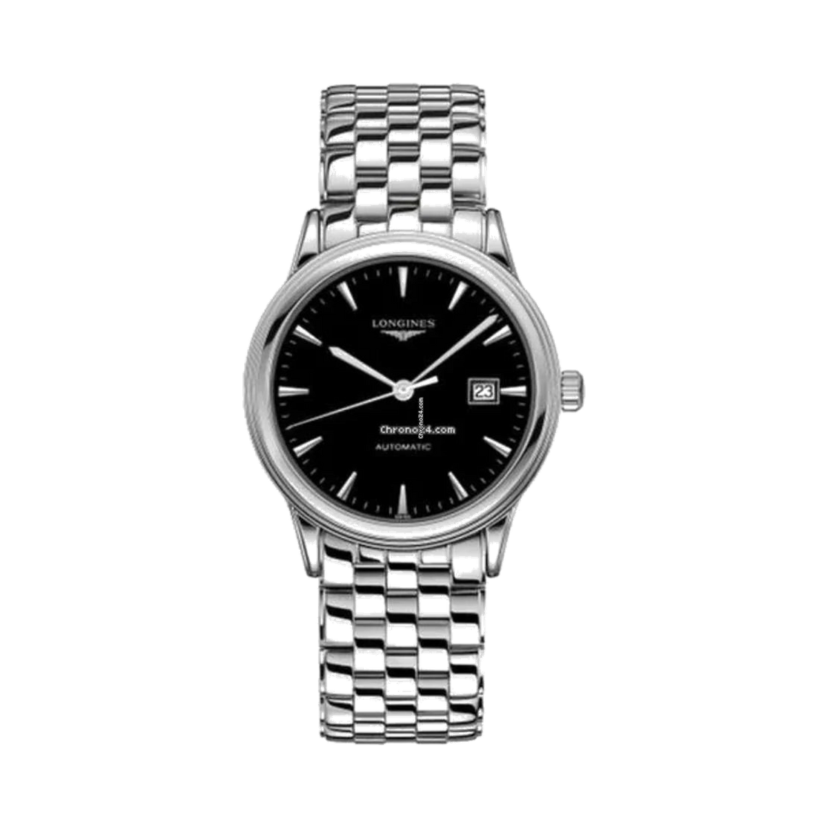 Longines Flagship Black/Steel Ø40 mm watch - Lc Watches