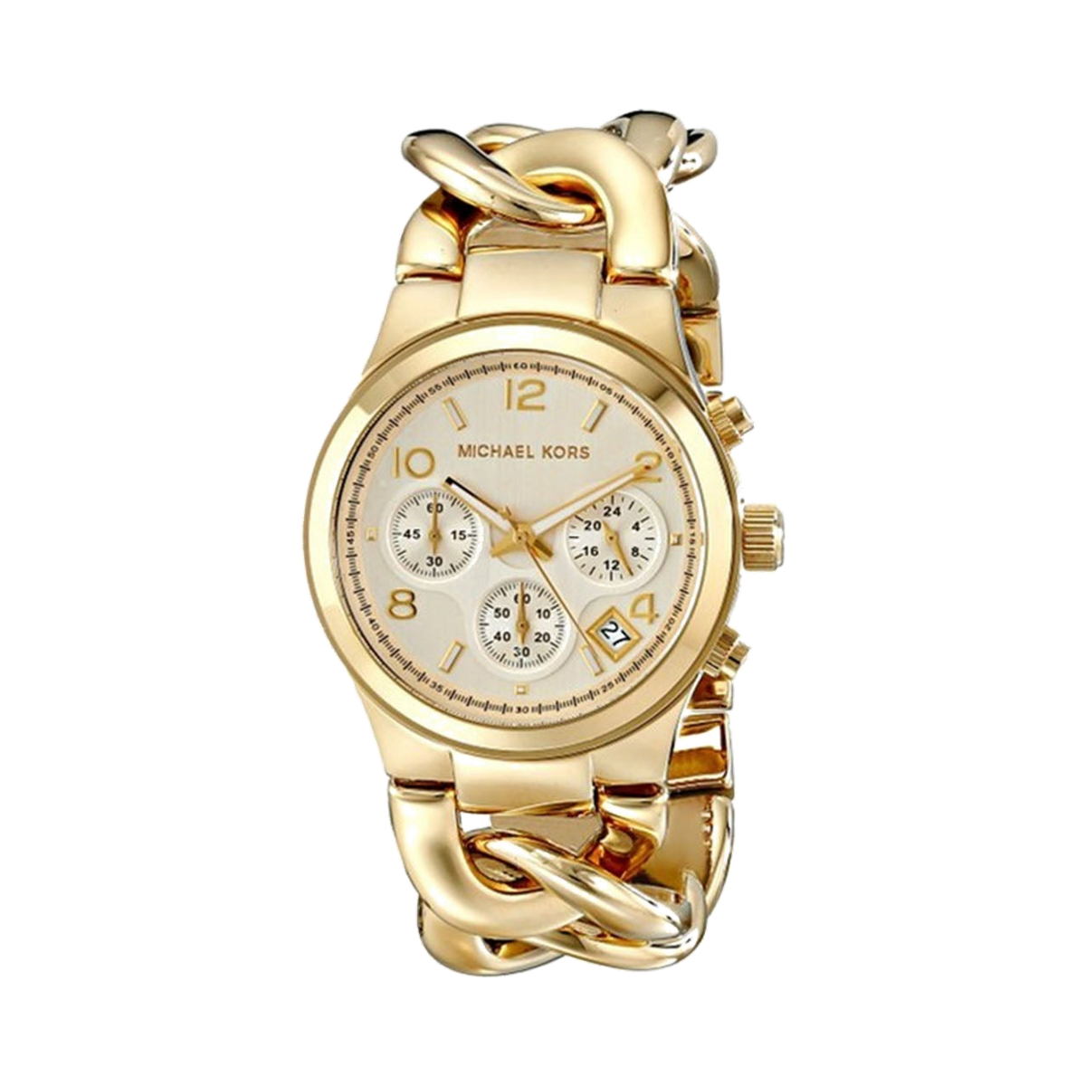 Michael Kors Runway Twist 38mm Gold Wristwatch - Lc Watches