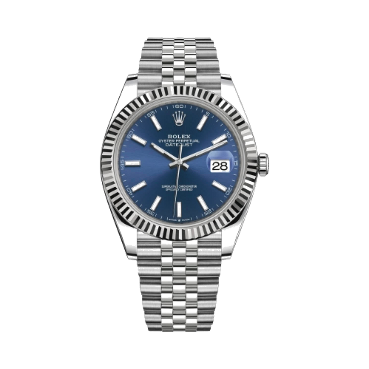 Rolex Datejust 41 Blue Oystersteel And White Gold Watch 2024 - Lc Watches
