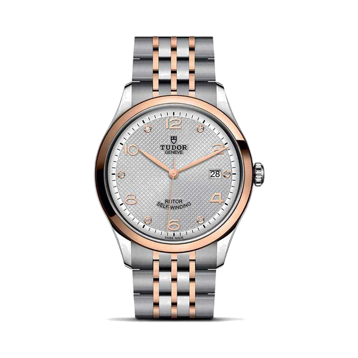 Tudor 1926 39 mm Two Tone Silver Dial Wristwatch - Lc Watches